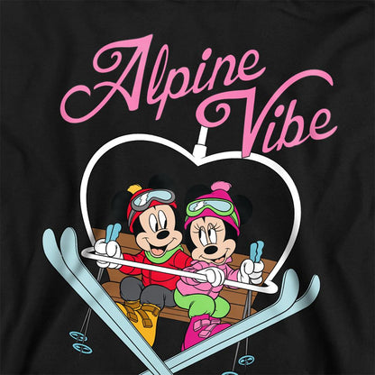 Black - Back - Disney Childrens-Kids Alpine Vibes Mickey Mouse Pullover Hoodie