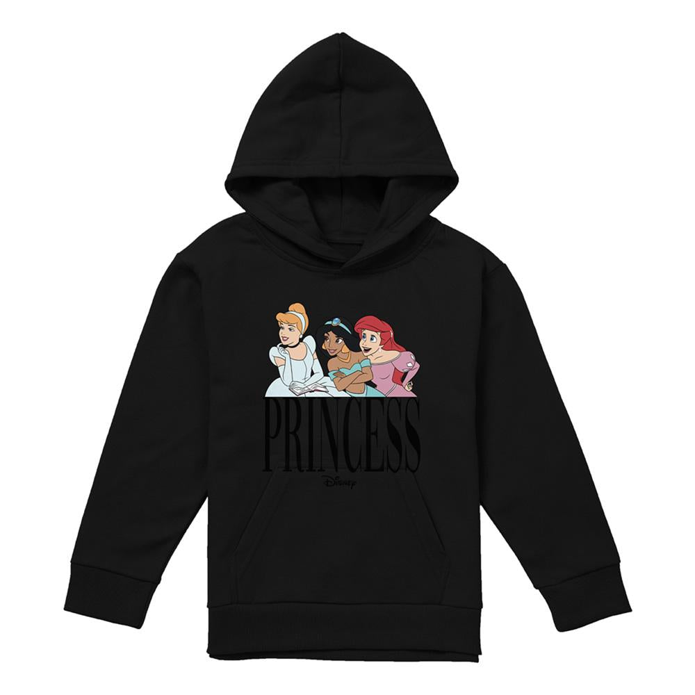 Athletic Heather - Front - Disney Princess Childrens-Kids Trio Heather Hoodie
