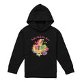 Black - Front - Disney Princess Childrens-Kids Besties Shine Ariel Rapunzel Tiana Heather Hoodie