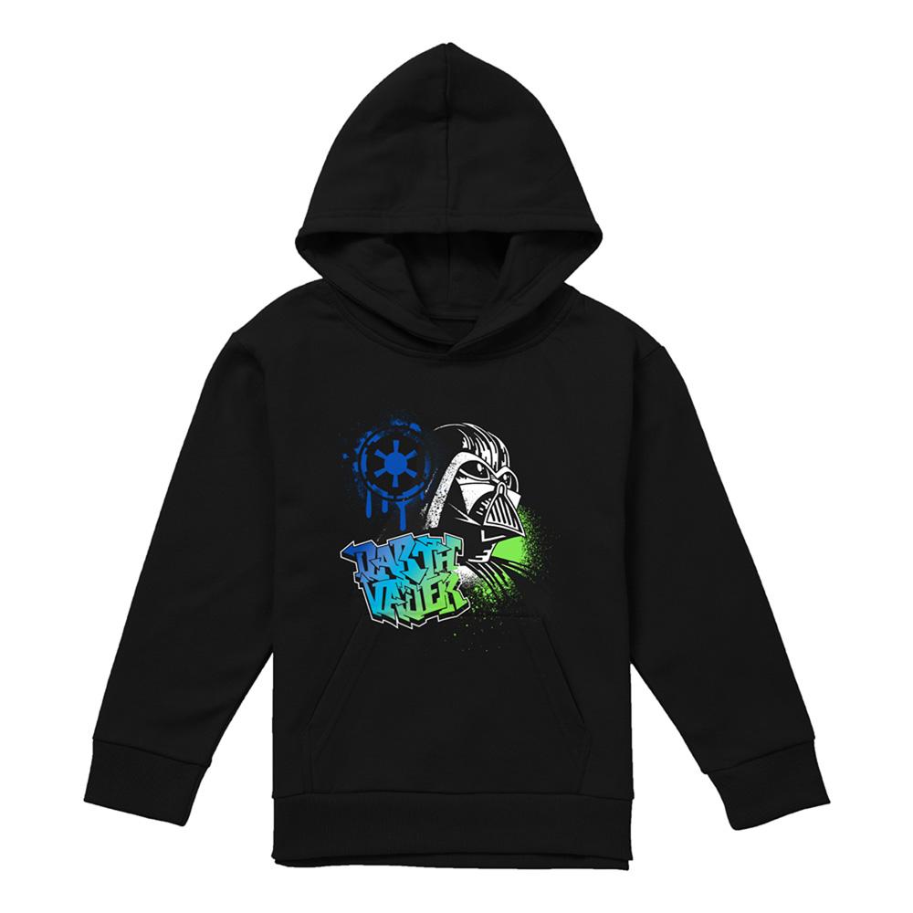 Athletic Heather - Lifestyle - Star Wars Childrens-Kids Empire Darth Vader Graffiti Heather Hoodie