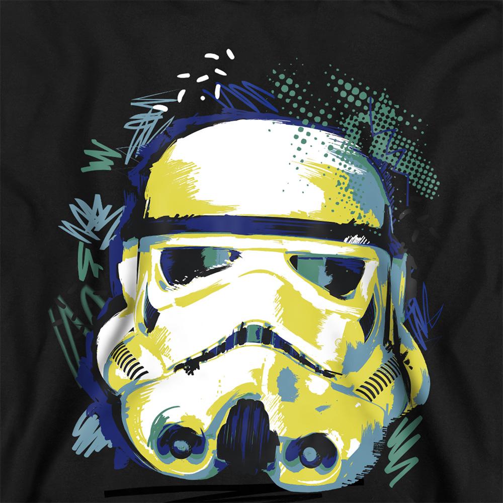 Navy - Back - Star Wars Childrens-Kids Trooper Sketch Hoodie