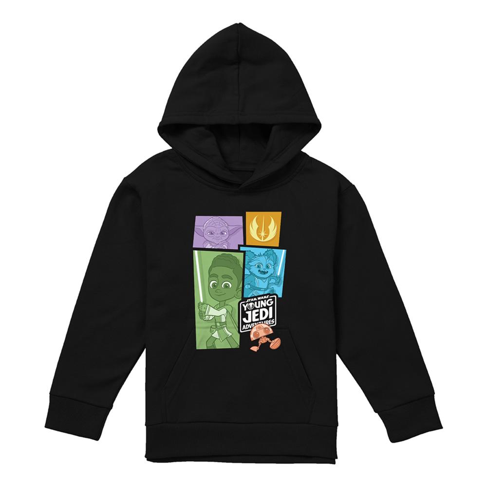 Athletic Heather - Lifestyle - Star Wars Childrens-Kids Young Jedi Adventure Blocks Heather Hoodie