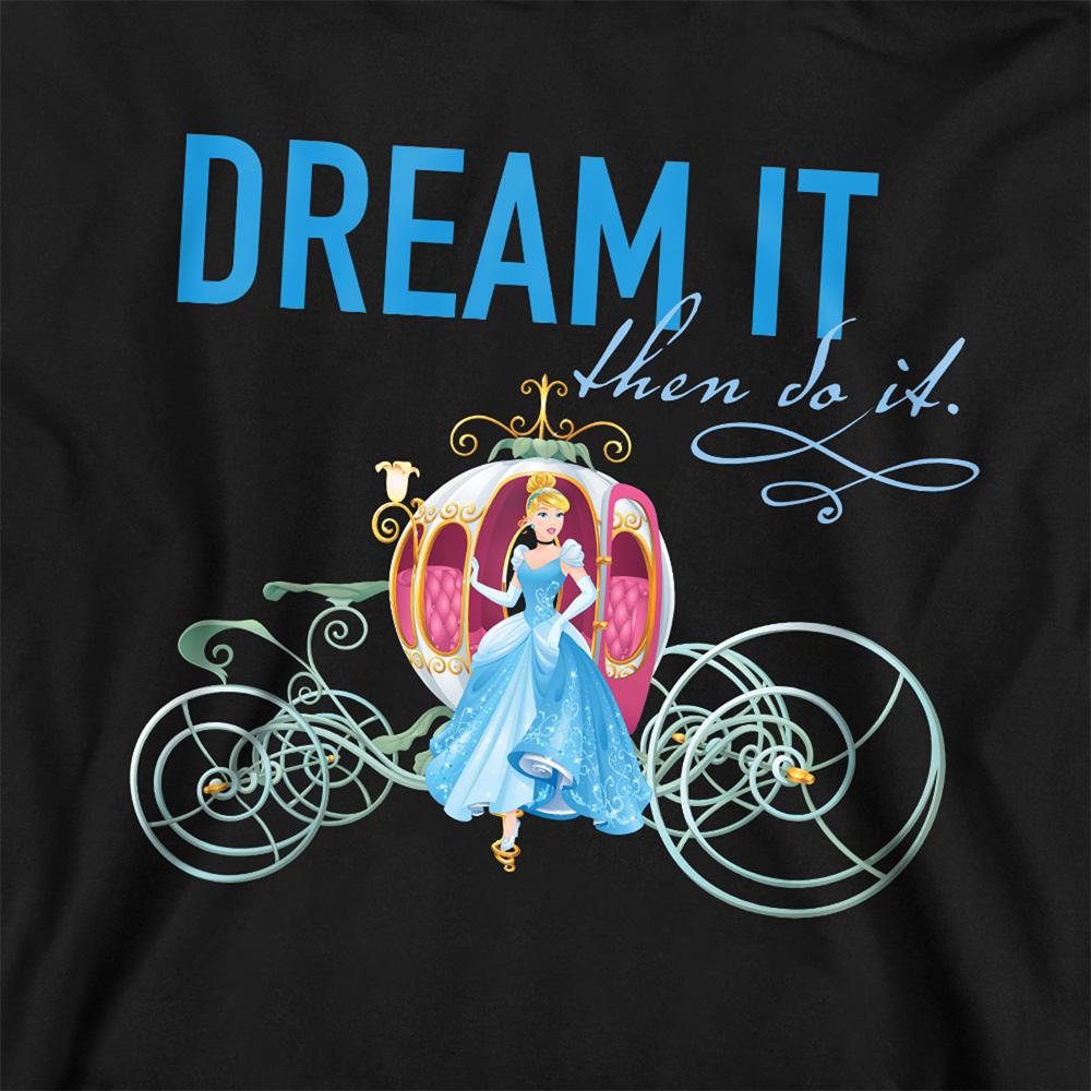 Navy - Back - Cinderella Childrens-Kids Dream It, Then Do It Pumpkin Coach Hoodie