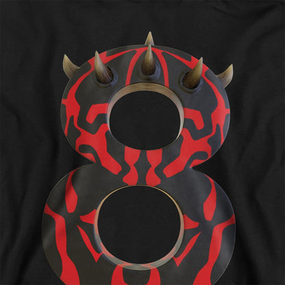 Black - Back - Star Wars Childrens-Kids 8 Darth Maul Hoodie