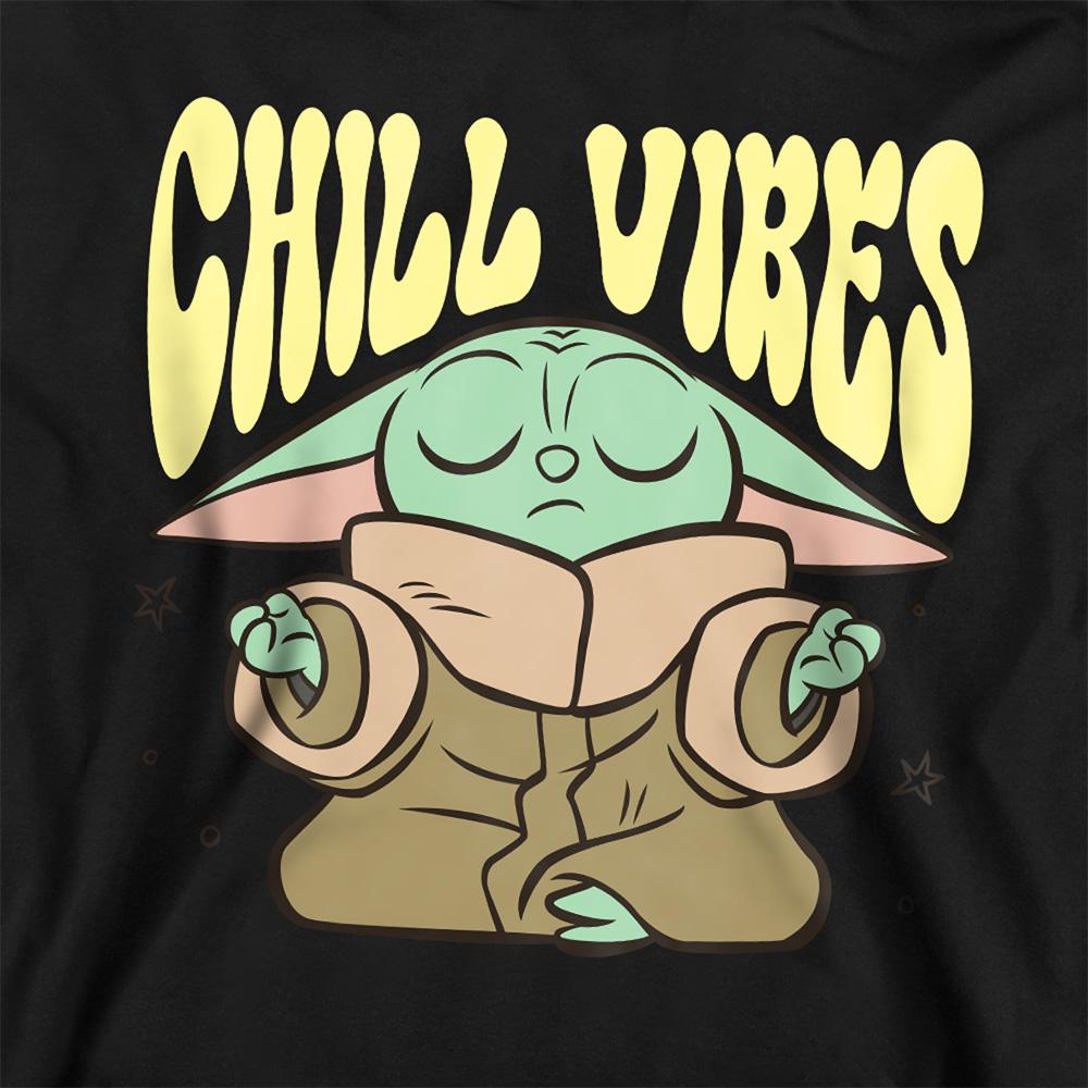 Athletic Heather - Back - Star Wars Childrens-Kids Chill Vibes Grogu Heather Hoodie