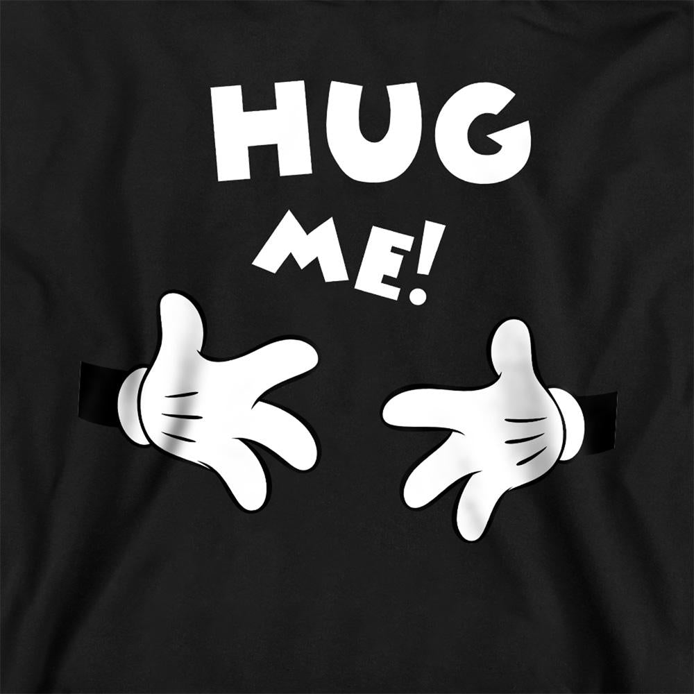 Navy - Back - Disney Childrens-Kids Hug Me Mickey Mouse Valentine`s Day Pullover Hoodie