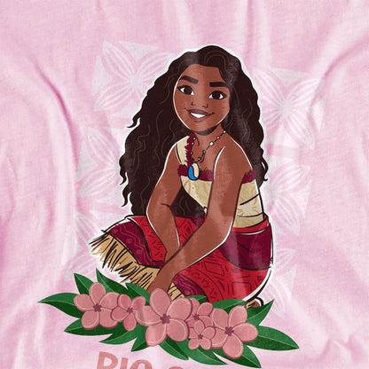 Light Pink - Back - Moana Childrens-Kids Hoodie