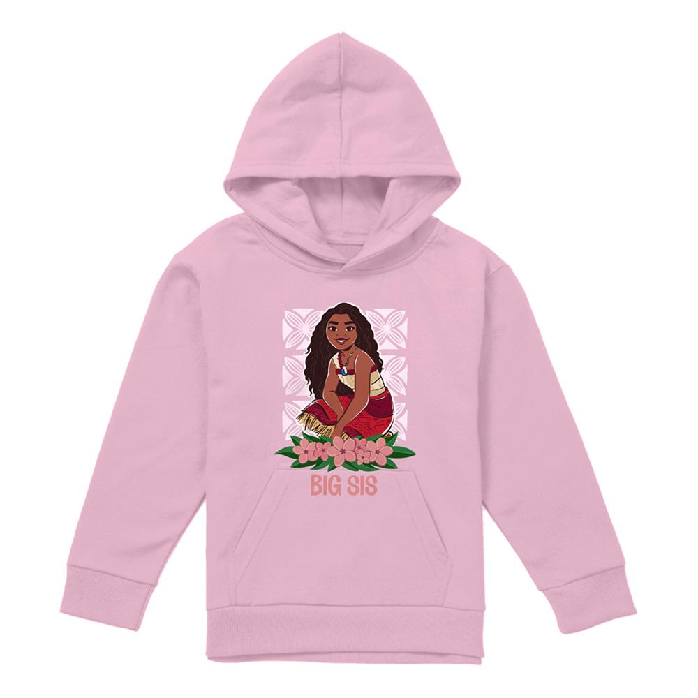 Light Pink - Front - Moana Childrens-Kids Hoodie
