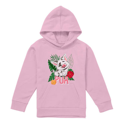 Light Pink - Front - Moana Childrens-Kids Hoodie