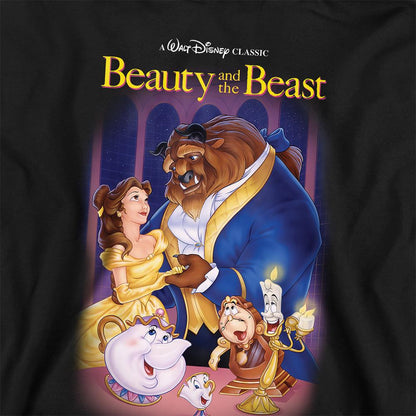 Black - Back - Beauty And The Beast Childrens-Kids Belle Beast Cover Hoodie