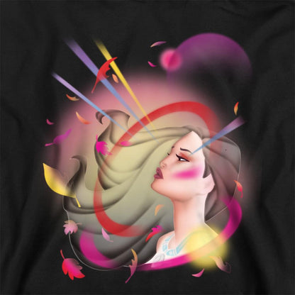 Black - Back - Pocahontas Childrens-Kids Airbrush Hoodie