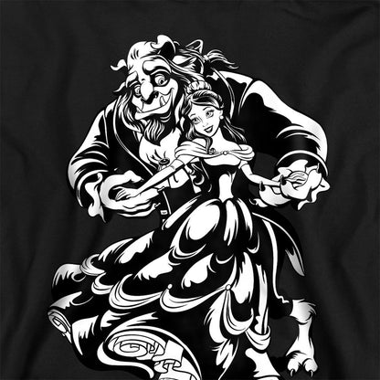 Black - Back - Beauty And The Beast Childrens-Kids Belle Beast Dance Hoodie