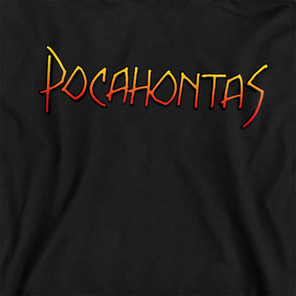 Black - Back - Pocahontas Childrens-Kids Logo Hoodie