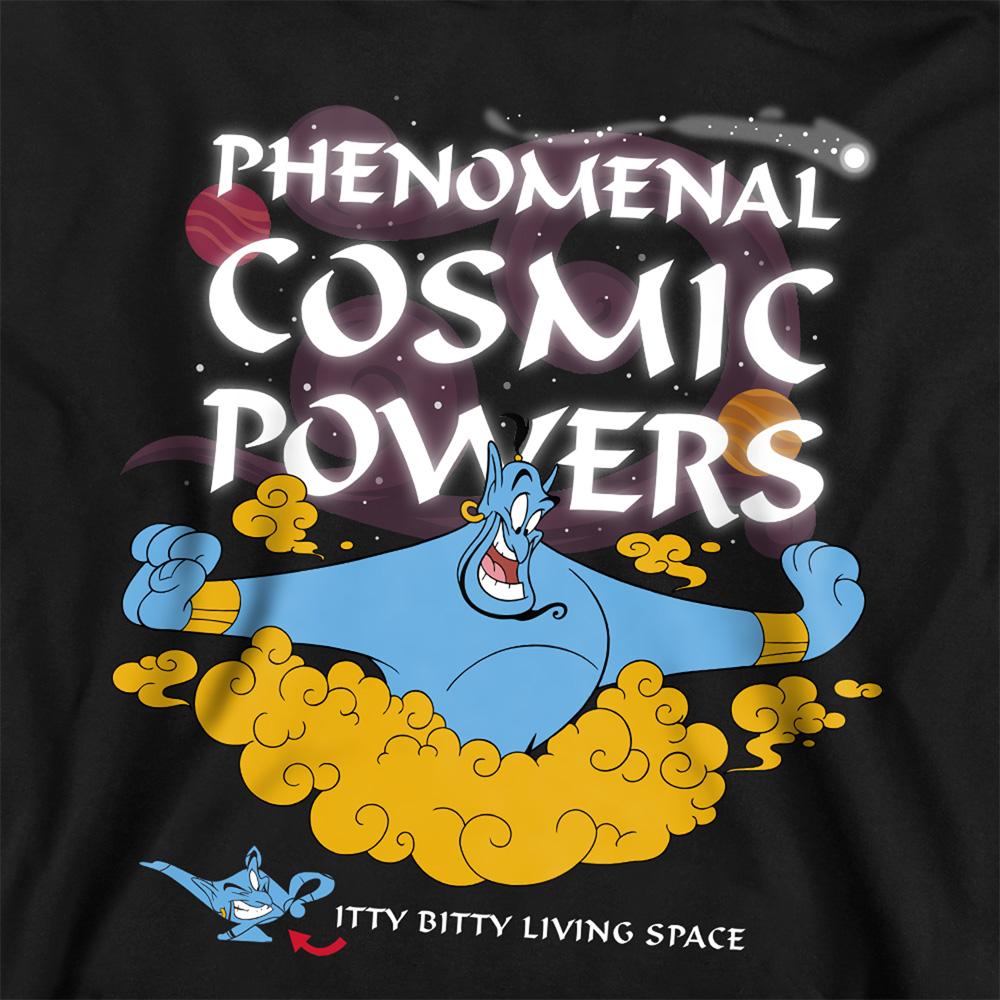 Black - Back - Aladdin Childrens-Kids Phenomenal Cosmic Powers Genie Pullover Hoodie