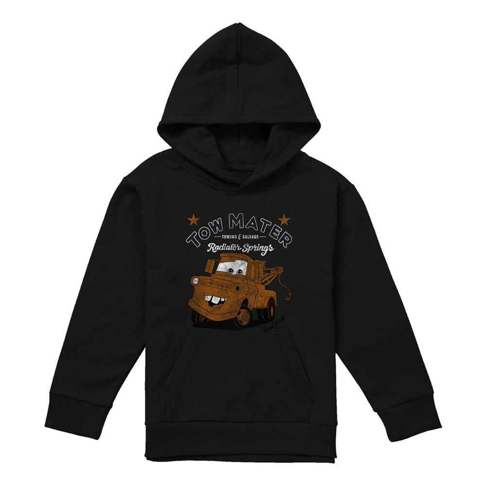 Black - Lifestyle - Cars Childrens-Kids Services Tow Mater Heather Hoodie