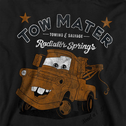 Athletic Heather - Back - Cars Childrens-Kids Services Tow Mater Heather Hoodie