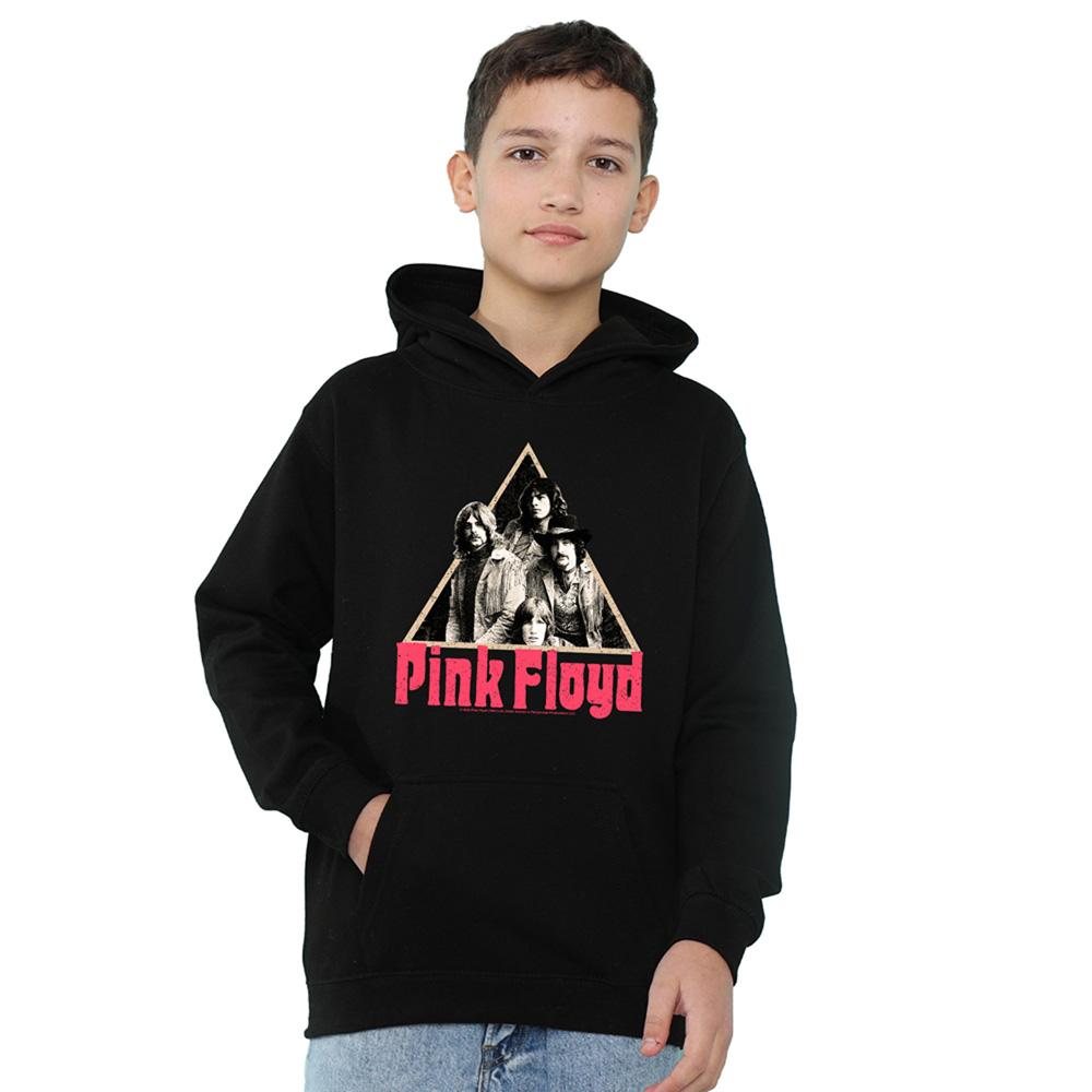Athletic Heather - Front - Pink Floyd Childrens-Kids Band Pyramid Heather Hoodie