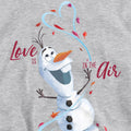 Athletic Heather - Side - Frozen Childrens-Kids Love Is In The Air Olaf Heather Valentine`s Day Pullover Hoodie