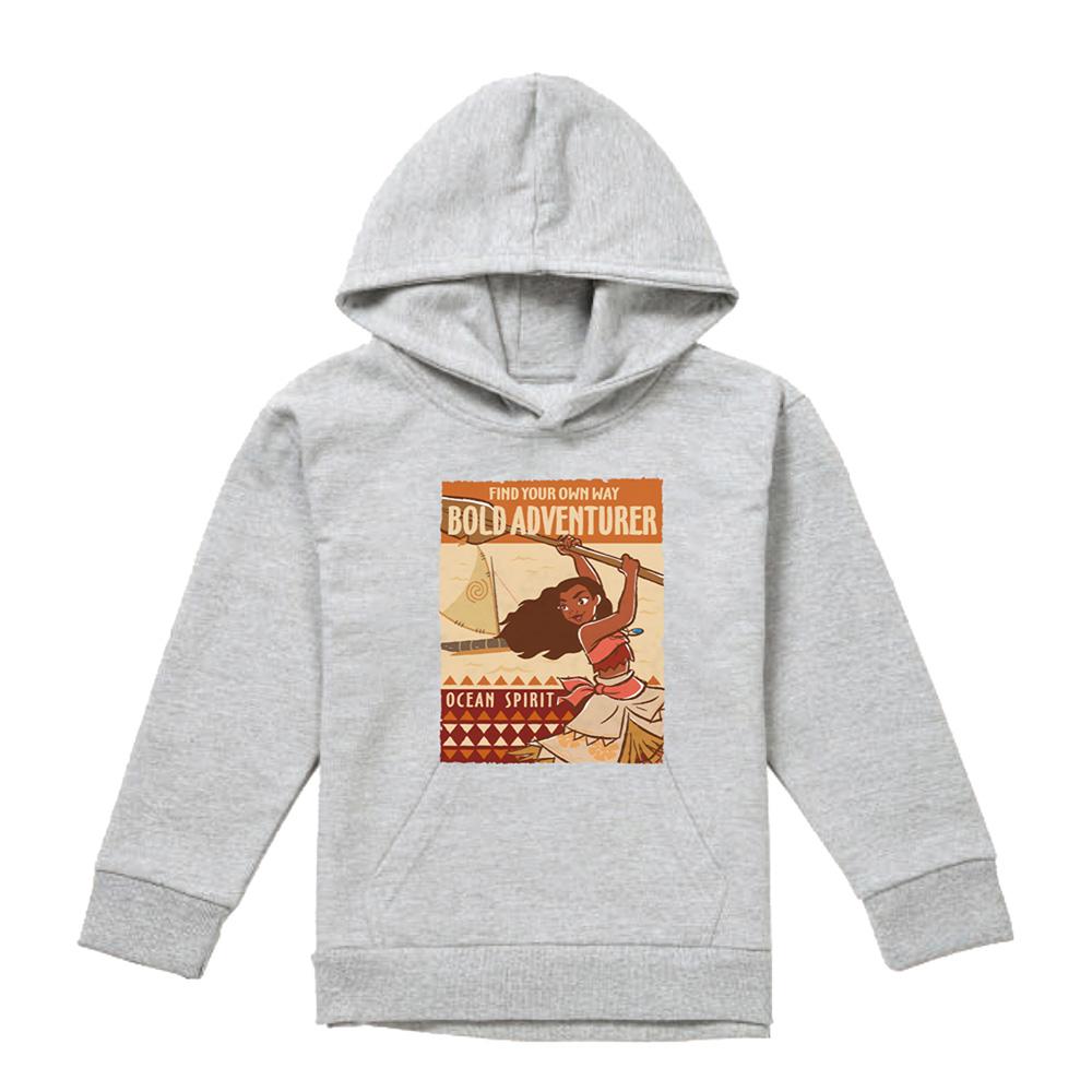Athletic Heather - Front - Moana Childrens-Kids Bold Adventurer Hoodie