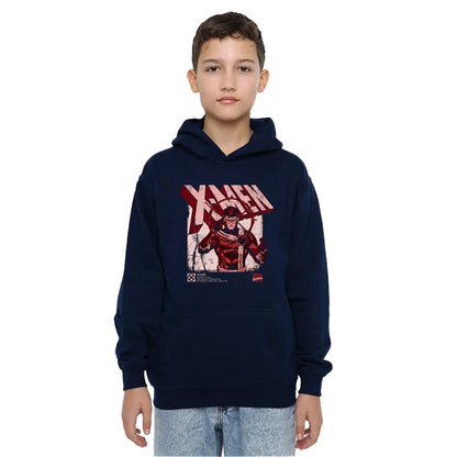 Navy - Lifestyle - X-Men Childrens-Kids Info Cyclops Pull Over Hoodie
