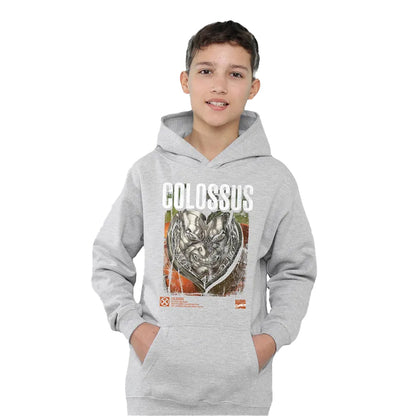 Athletic - Lifestyle - X-Men Childrens-Kids Info Colossus Heather Pull Over Hoodie