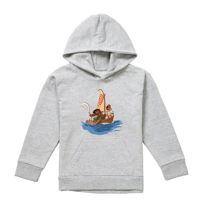 Athletic Heather - Front - Moana Childrens-Kids Voyage Maui Hoodie
