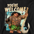 Black - Side - Moana Childrens-Kids You're Welcome Maui Hoodie