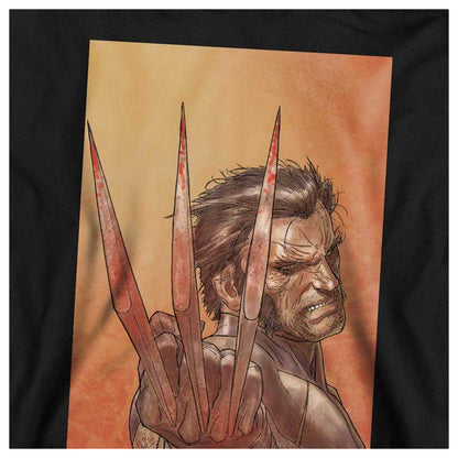 Black - Side - X-Men Childrens-Kids Ready Wolverine Pull Over Hoodie