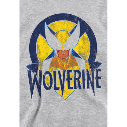 Athletic Heather - Side - X-Men Childrens-Kids Wolverine Retro Pull Over Hoodie
