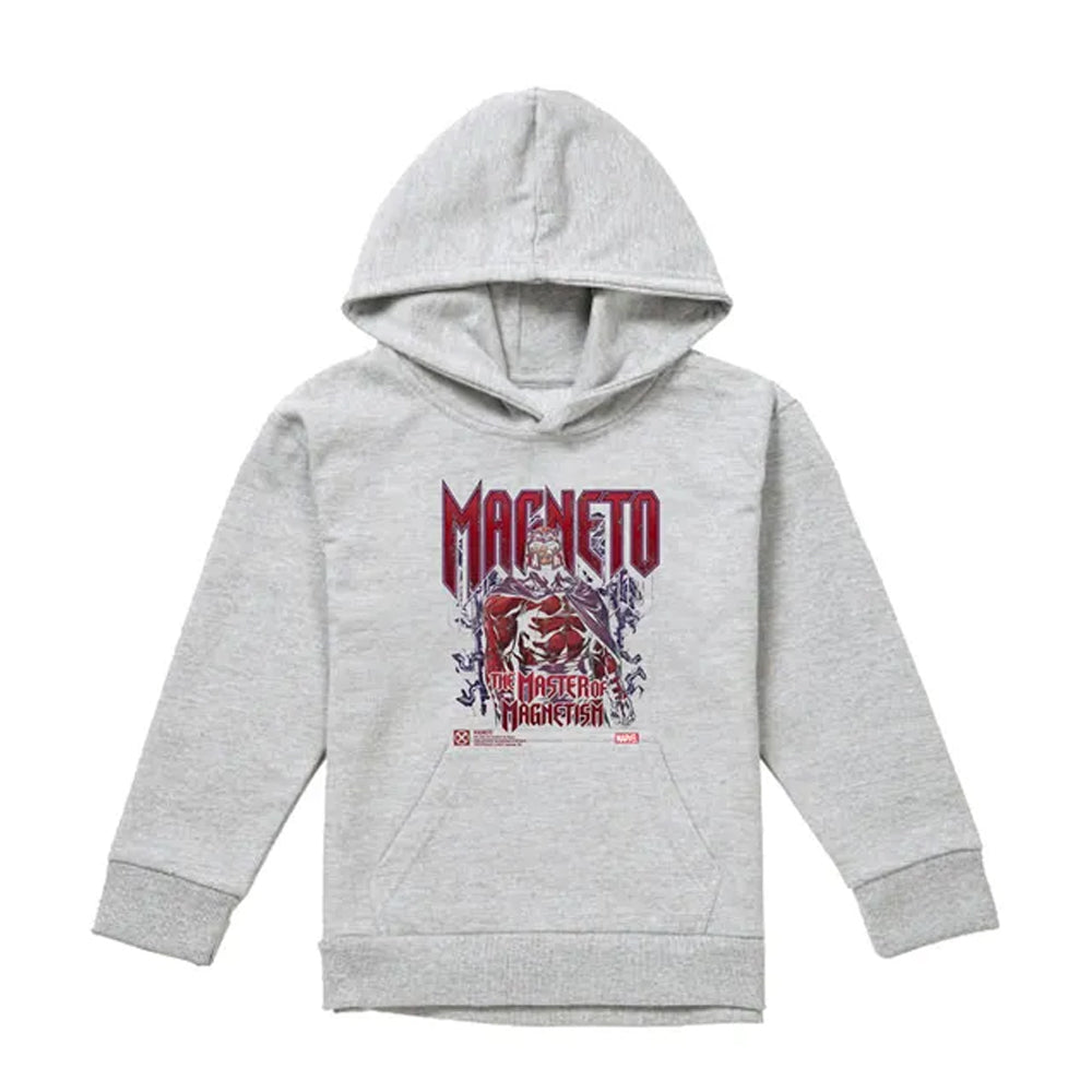 Athletic Heather - Front - X-Men Childrens-Kids Magneto Pull Over Hoodie