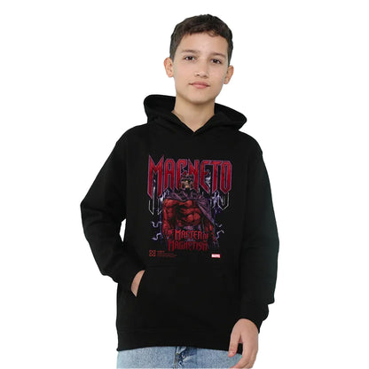 Black - Lifestyle - X-Men Childrens-Kids Magneto Pull Over Hoodie