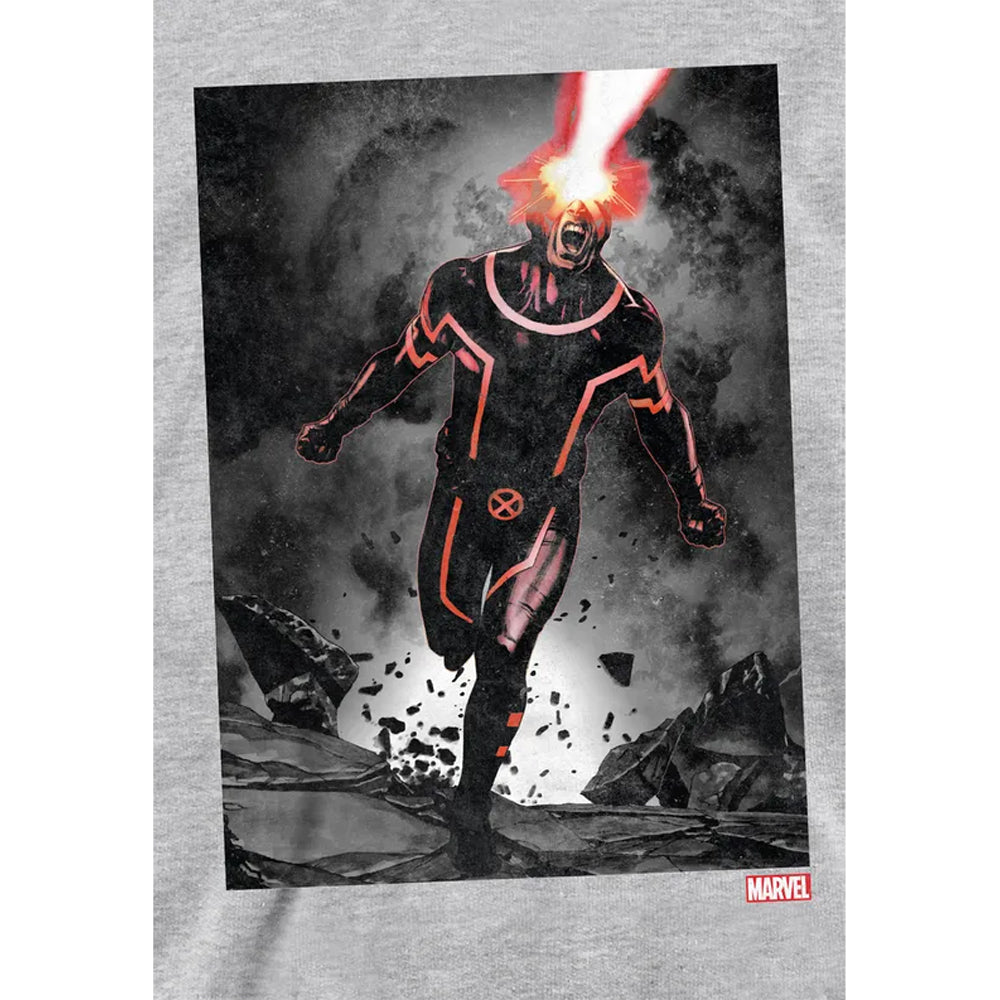 Athletic Heather - Side - X-Men Childrens-Kids Cyclops Blast Pull Over Hoodie