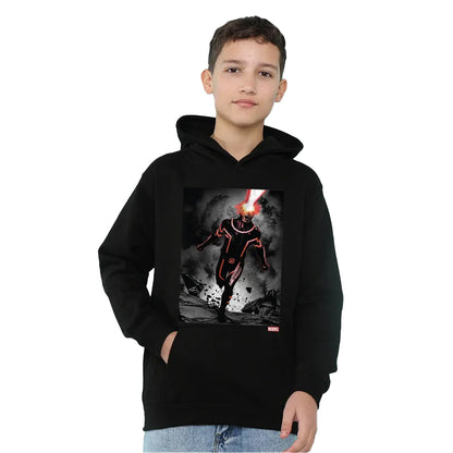 Black - Lifestyle - X-Men Childrens-Kids Cyclops Blast Pull Over Hoodie