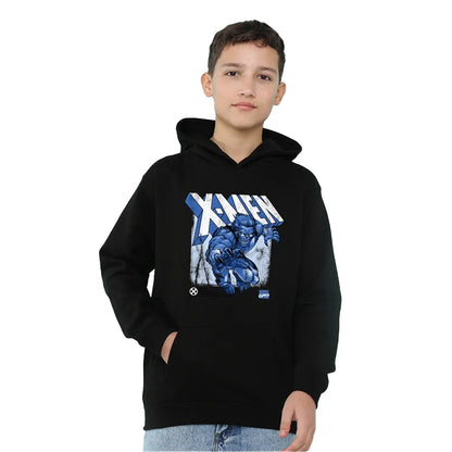 Black - Lifestyle - X-Men Childrens-Kids Beast Pull Over Hoodie