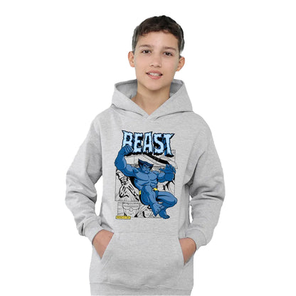 Athletic Heather - Lifestyle - X-Men Childrens-Kids Beast Comic Pull Over Hoodie