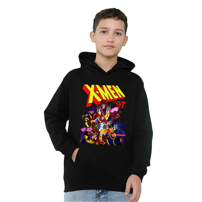 Black - Lifestyle - X-Men Childrens-Kids 97 Comic Pull Over Hoodie