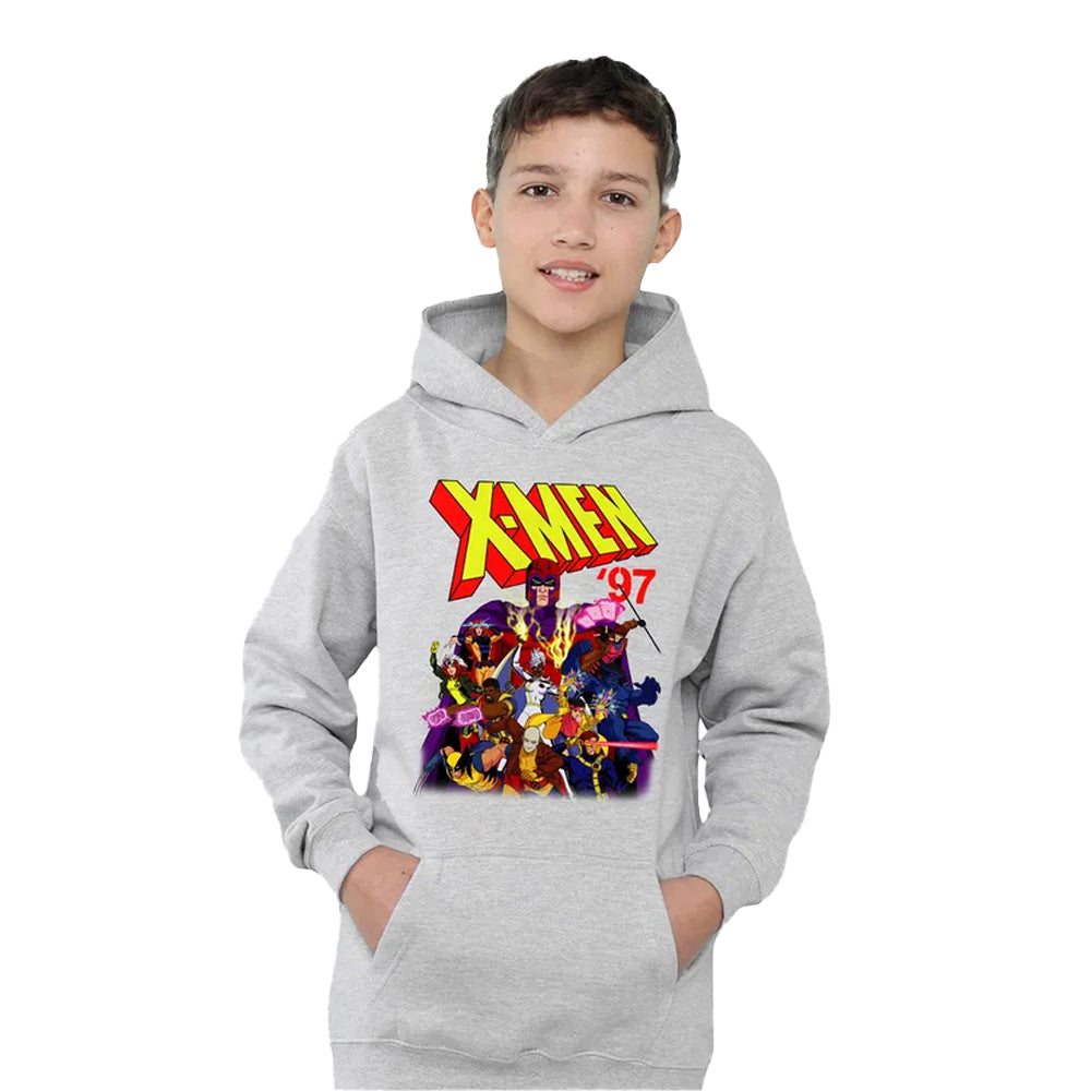 Athletic Heather - Lifestyle - X-Men Childrens-Kids 97 Comic Pull Over Hoodie