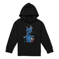 Black - Front - Frozen Childrens-Kids Chill Out Olaf Silhouette Pullover Hoodie