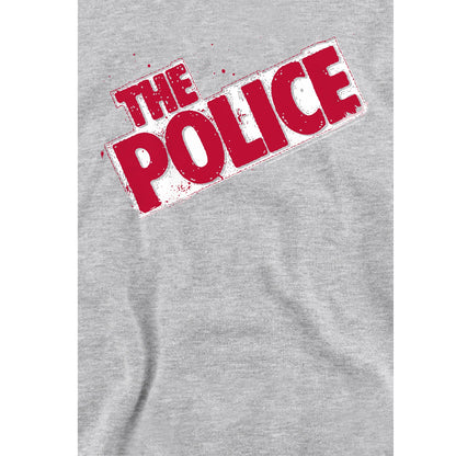 Athletic Heather - Side - The Police Childrens-Kids Square Logo Hoodie