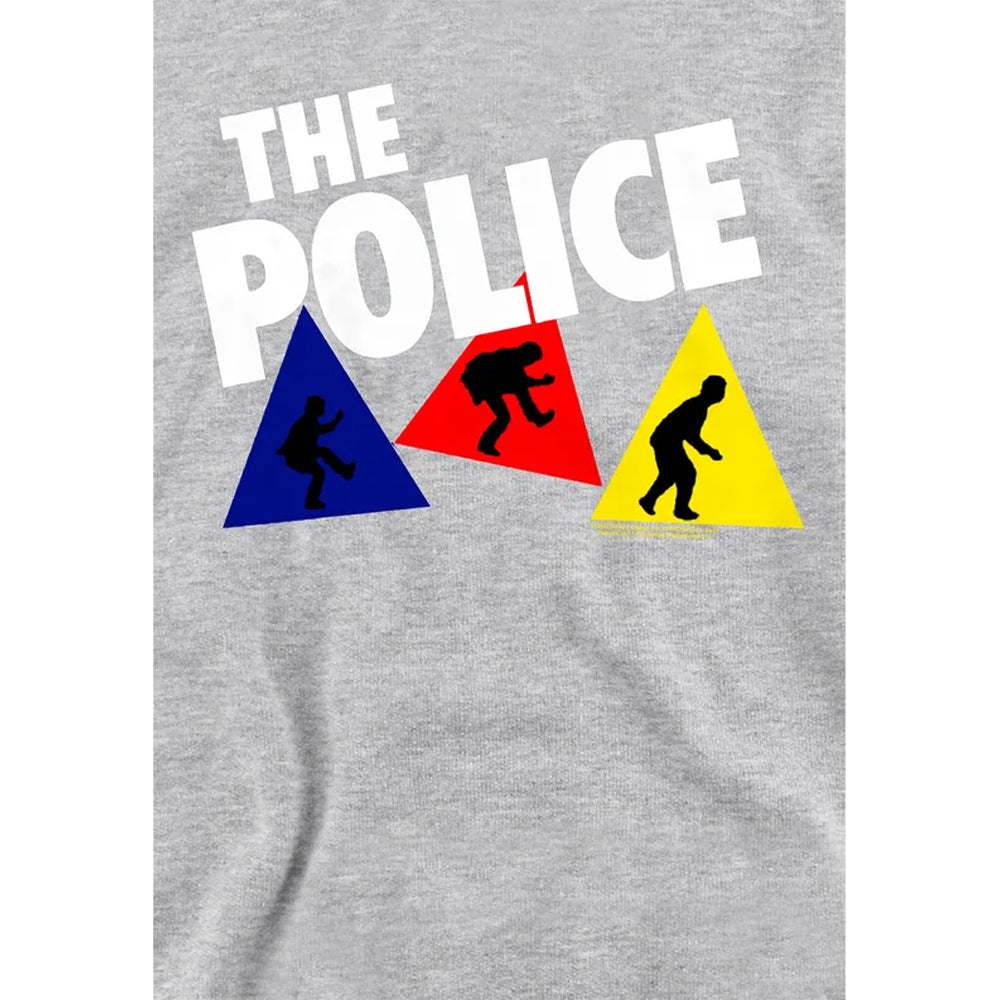 Athletic Heather - Side - The Police Childrens-Kids Dancing Triangles Pull Over Hoodie
