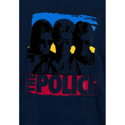 Navy - Side - The Police Childrens-Kids Sunglasses Pull Over Hoodie