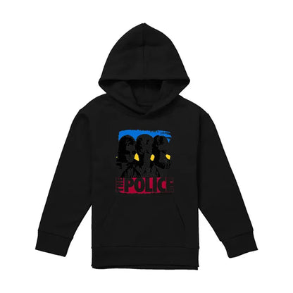 Black - Front - The Police Childrens-Kids Sunglasses Pull Over Hoodie