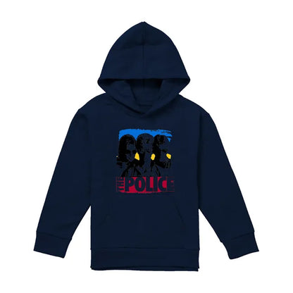 Navy - Front - The Police Childrens-Kids Sunglasses Pull Over Hoodie
