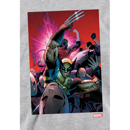 Athletic Heather - Side - X-Men Childrens-Kids Wolverine Nightcrawler Cover Pull Over Hoodie