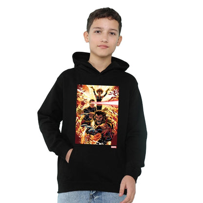 Black - Lifestyle - X-Men Childrens-Kids Wolverine Cyclops Jean Grey Hoodie