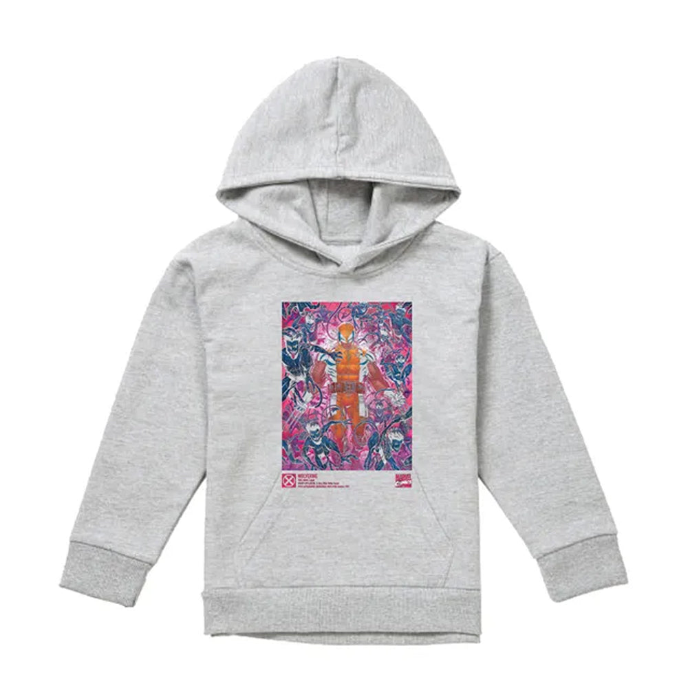 Athletic Heather - Front - X-Men Childrens-Kids Wolverine Nightcrawler Hoodie