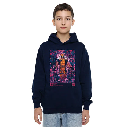 Navy - Lifestyle - X-Men Childrens-Kids Wolverine Nightcrawler Hoodie