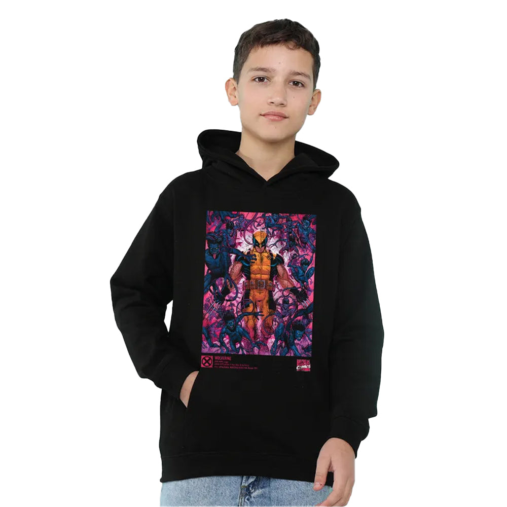 Black - Lifestyle - X-Men Childrens-Kids Wolverine Nightcrawler Hoodie