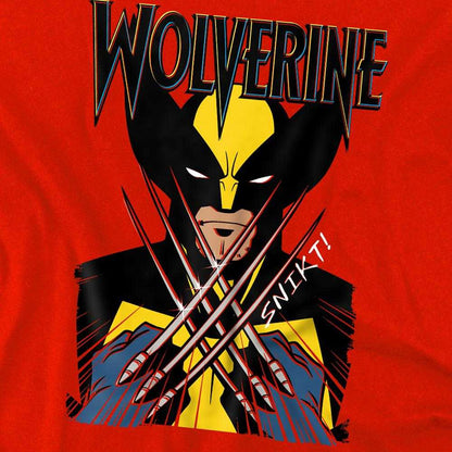 Red - Side - X-Men Childrens-Kids Action Wolverine Hoodie