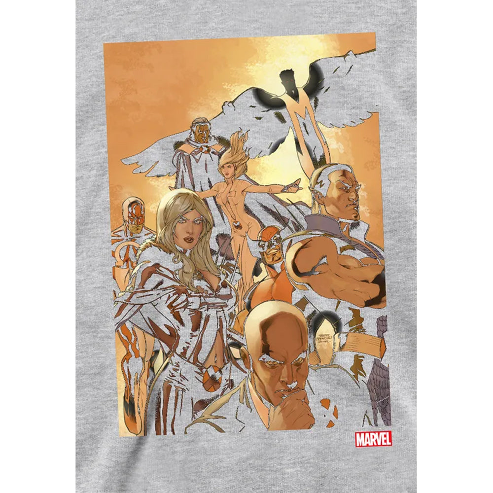 Athletic Heather - Side - X-Men Childrens-Kids Team Cover Hoodie